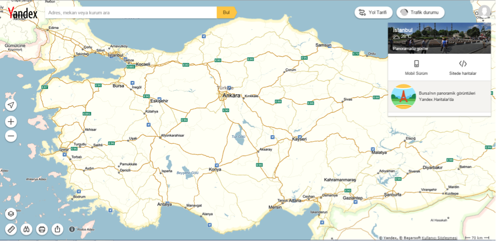 Yandex Haritalar Panorama